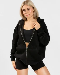 TEVEO Hoodies & Jackets*Candy Oversized Jacke "Schwarz"