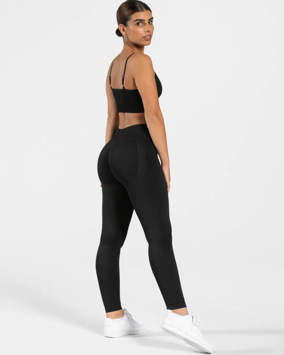 TEVEO Leggings & Pants*Elegant Scrunch Leggings "Schwarz"