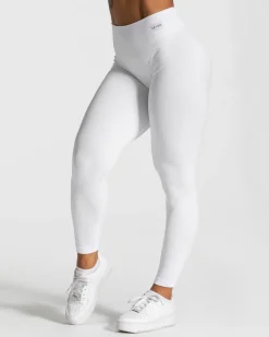 TEVEO Leggings & Pants*Elegant Scrunch Leggings "Weis"