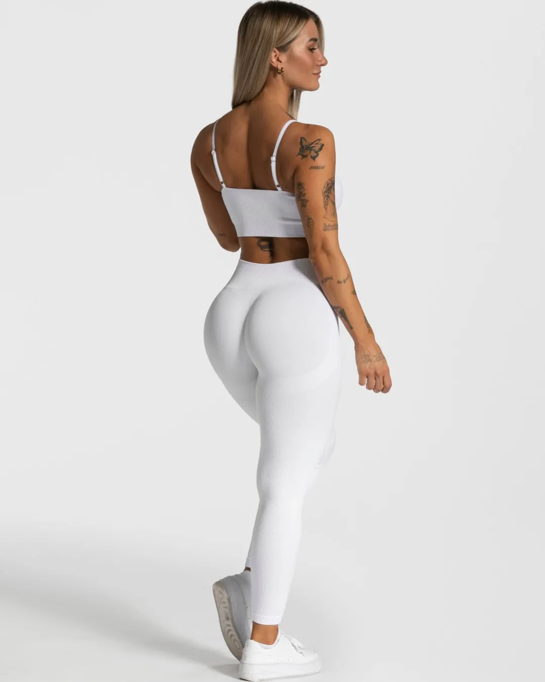 TEVEO Leggings & Pants*Elegant Scrunch Leggings "Weis"