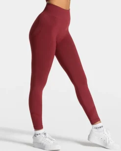 TEVEO Leggings & Pants*Elevate Leggings "Weinrot"