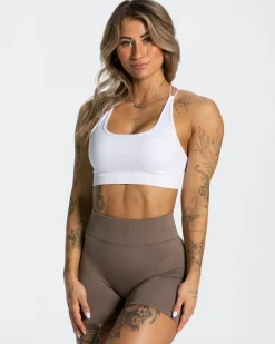 TEVEO Sports Bras*Everyday Backless Top "Weis"