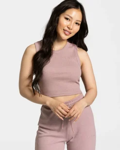 TEVEO Tops*Lounge Crop Top "Altrosa"