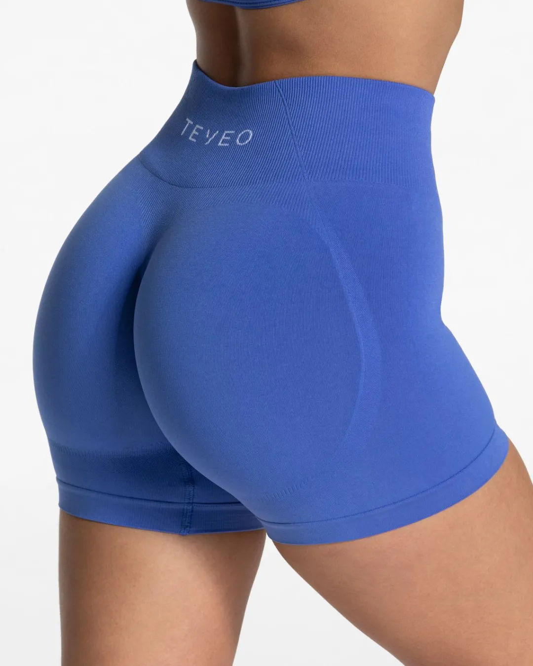 TEVEO Shorts*Pure Covert Scrunch Short "Royalblau"