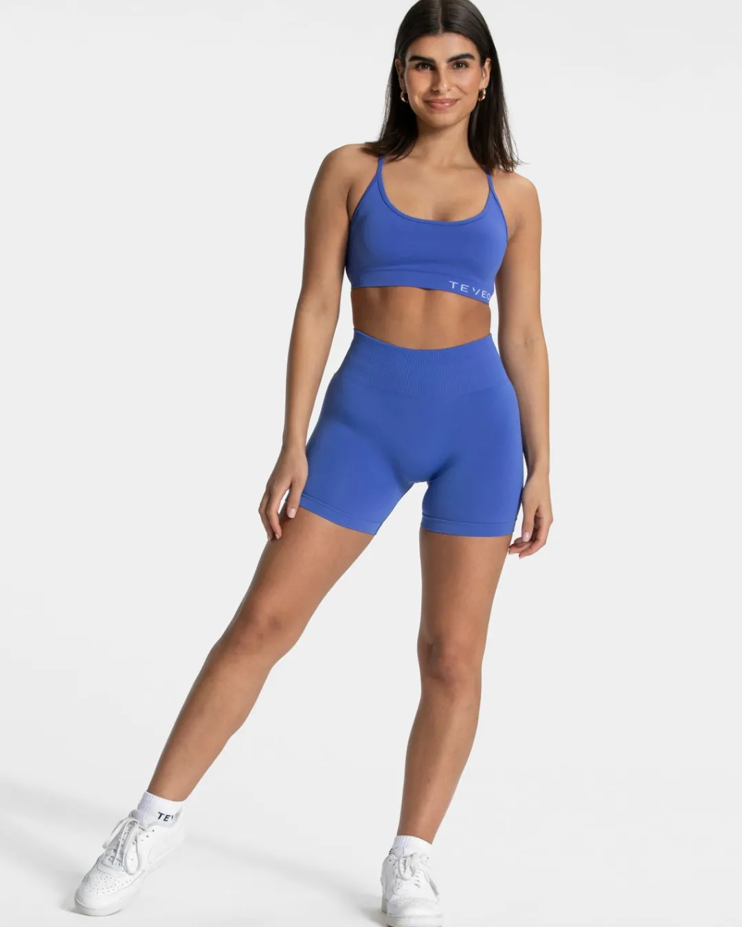 TEVEO Shorts*Pure Covert Scrunch Short "Royalblau"