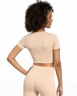 TEVEO Tops*Ribbed Crop Top