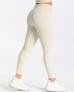 TEVEO Leggings & Pants*Ribbed Leggings "Ivory"