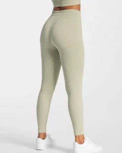 TEVEO Leggings & Pants*Ribbed Leggings "Salbei"