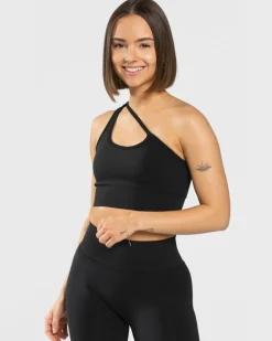 TEVEO Sports Bras*Sassy One Shoulder Bh "Schwarz"