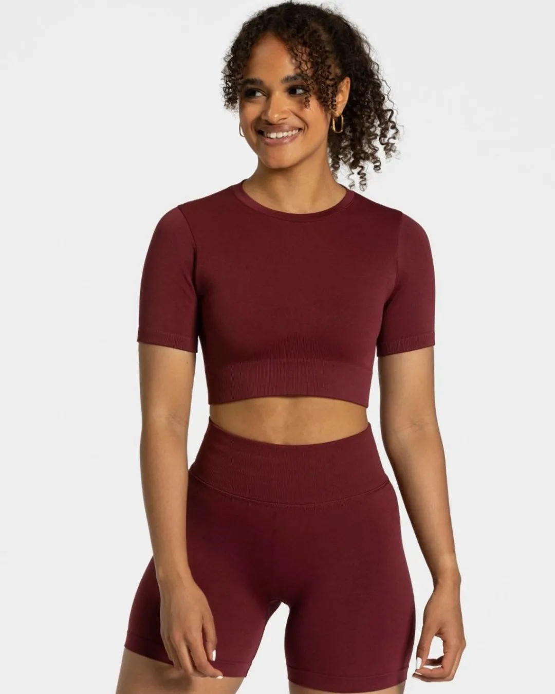 TEVEO Tops*Sensation Crop Top "Weinrot"