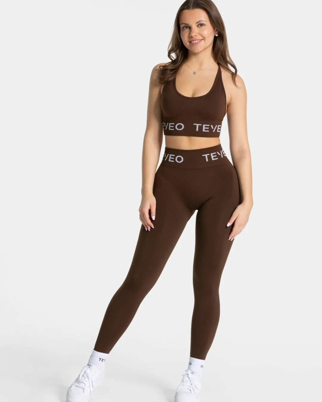 TEVEO Sports Bras*Signature Neckholder Bh "Dunkelbraun"