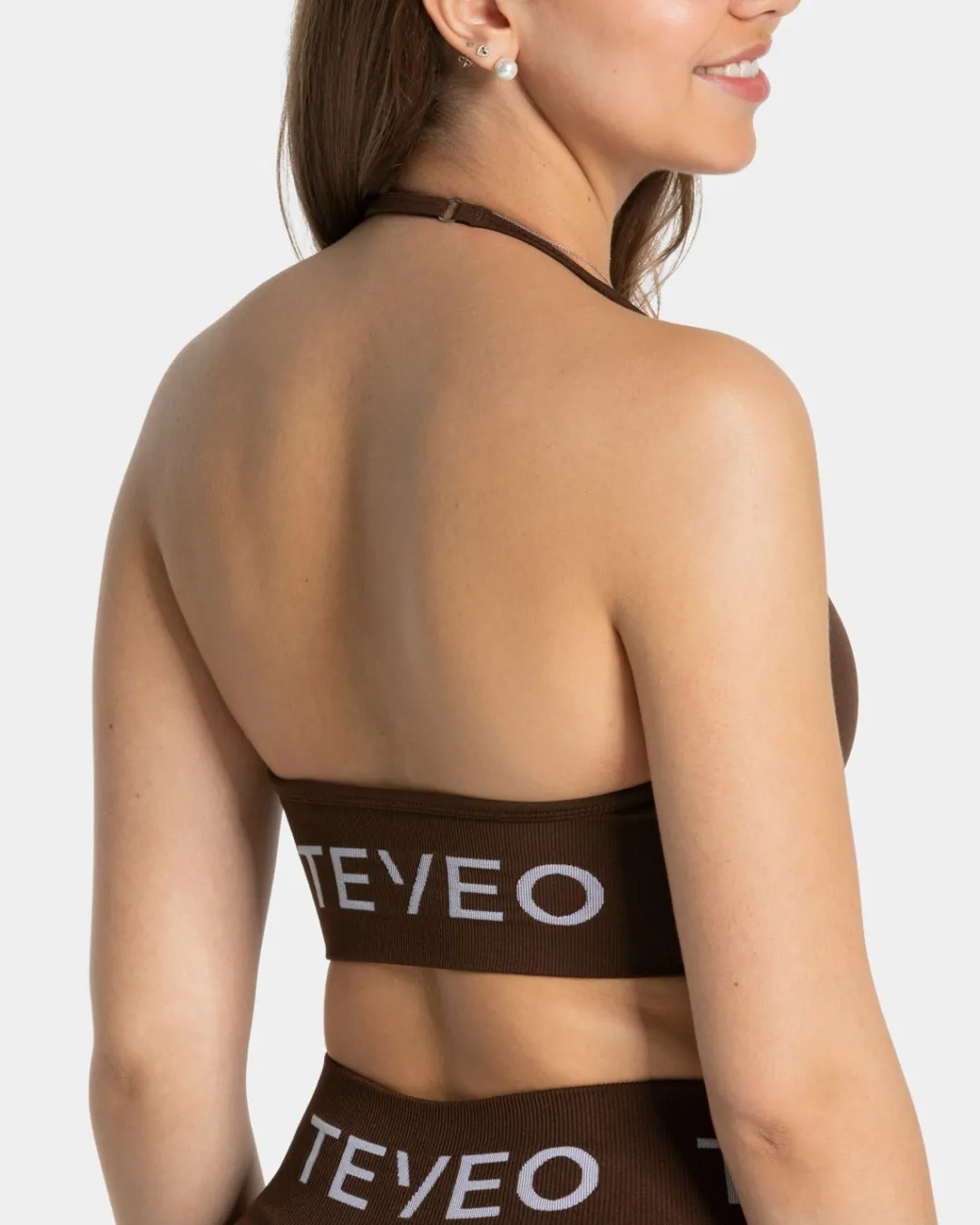 TEVEO Sports Bras*Signature Neckholder Bh "Dunkelbraun"