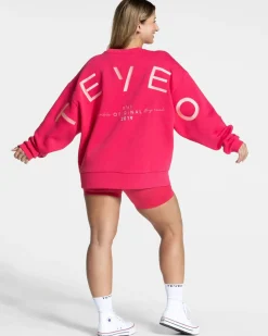 TEVEO Hoodies & Jackets*Signature Oversized Sweater "Berry"