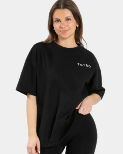 TEVEO T-Shirts*Signature Oversized T-Shirt "Schwarz"