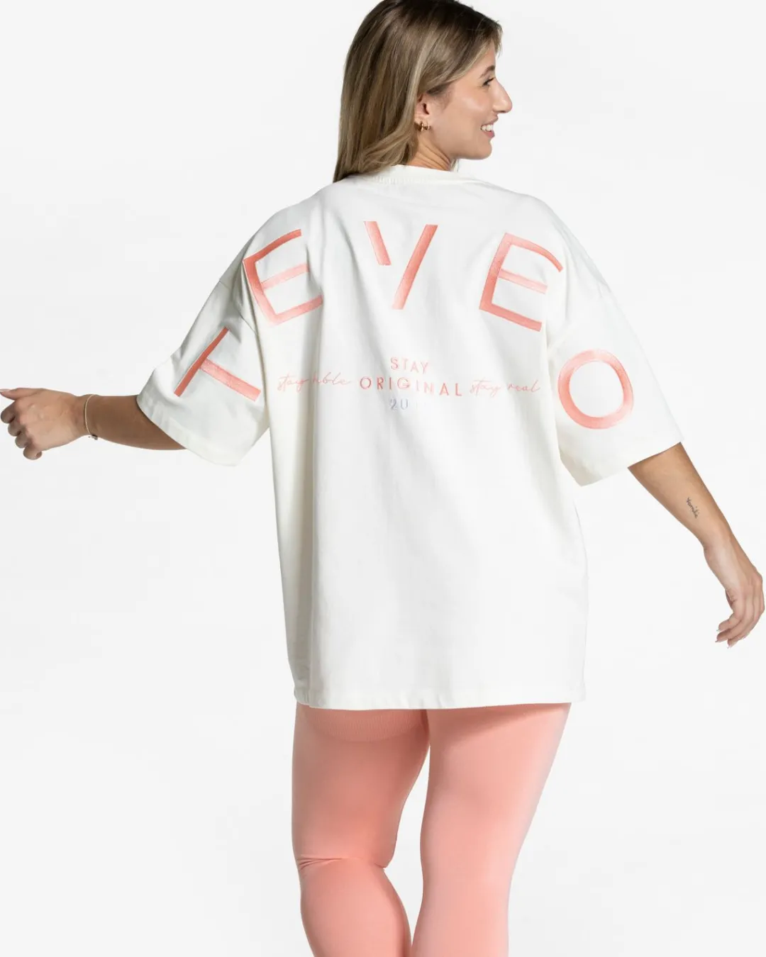 TEVEO T-Shirts*Signature Oversized T-Shirt "Peach"