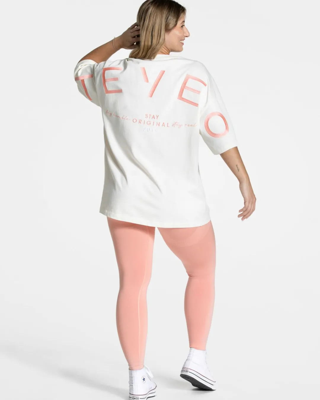 TEVEO T-Shirts*Signature Oversized T-Shirt "Peach"