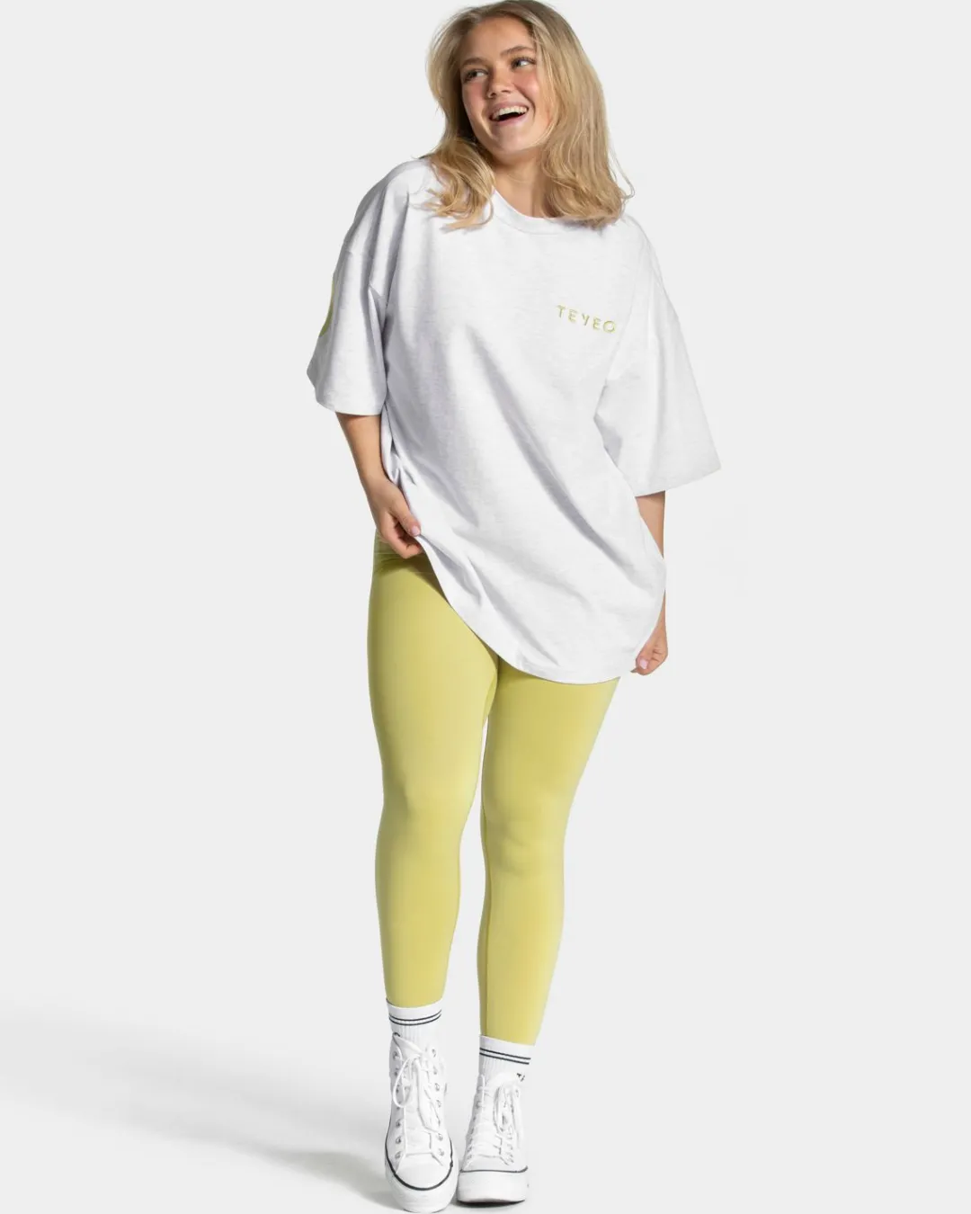 TEVEO T-Shirts*Signature Oversized T-Shirt "Lime"