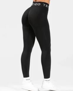 TEVEO Leggings & Pants*Signature Scrunch Leggings "Schwarz"
