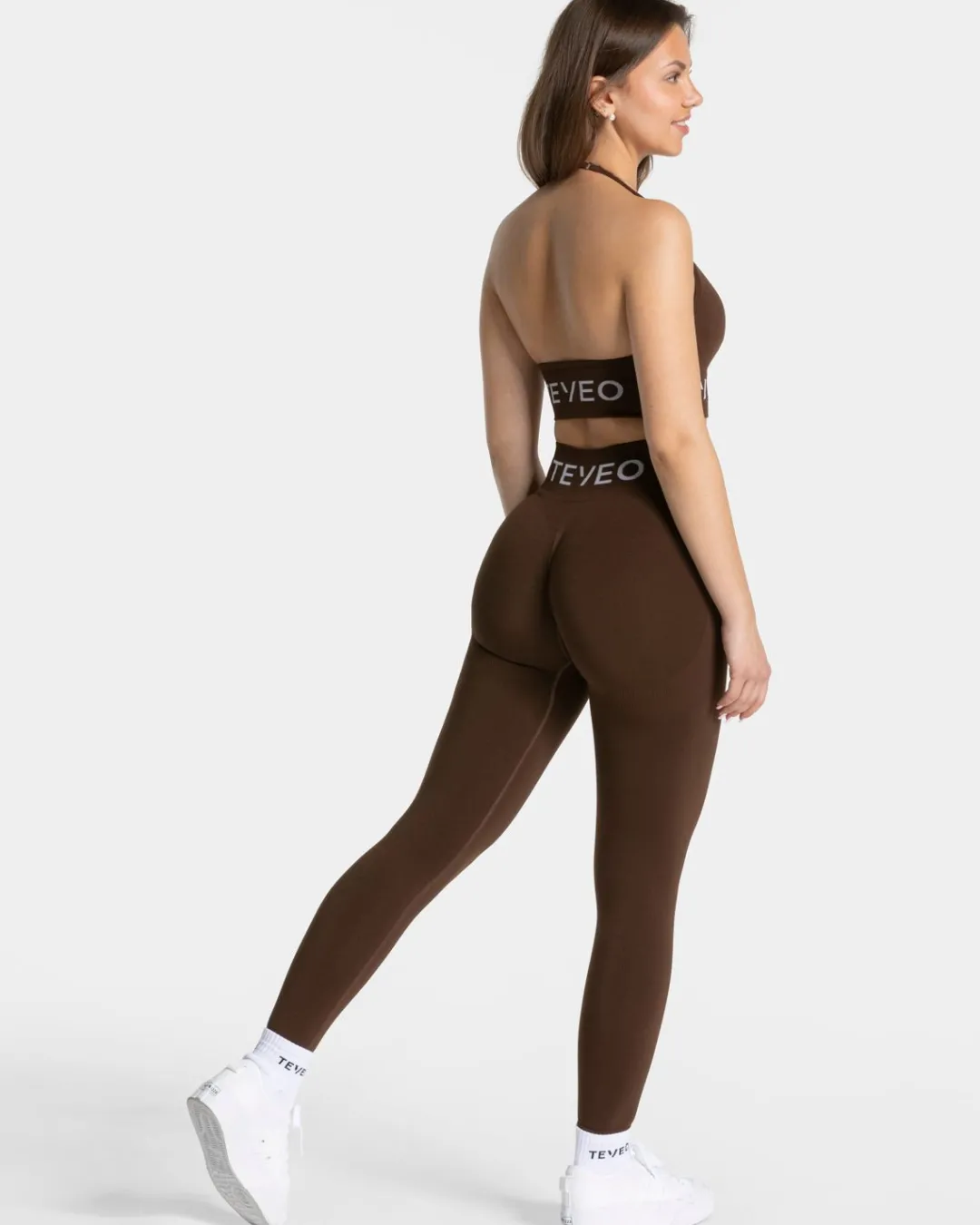 TEVEO Leggings & Pants*Signature Scrunch Leggings "Dunkelbraun"