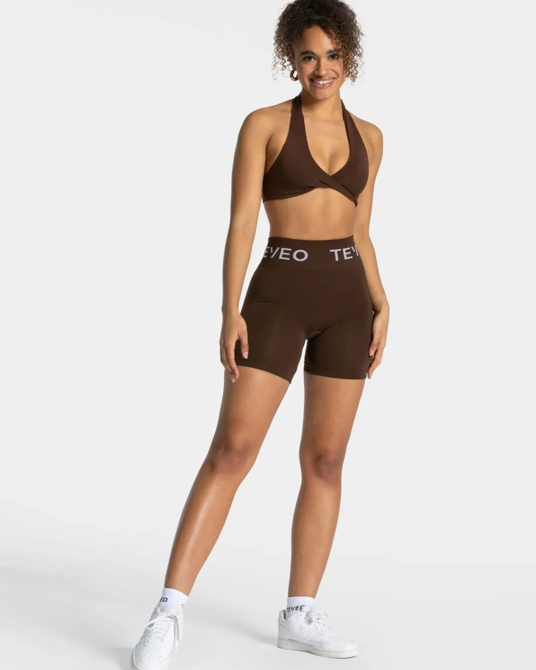 TEVEO Shorts*Signature Scrunch Short "Dunkelbraun"