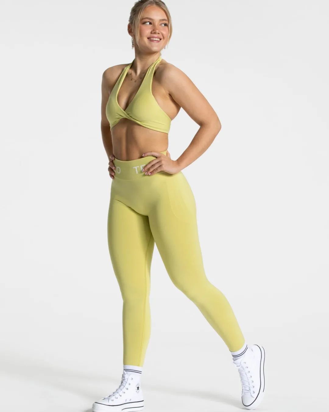 TEVEO Sports Bras*Signature Twisted Bh "Lime"