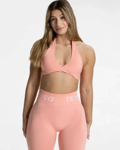 TEVEO Sports Bras*Signature Twisted Bh "Peach"