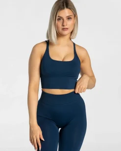 TEVEO Sports Bras*Statement Bh "Dunkelblau"