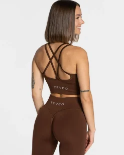 TEVEO Sports Bras*Statement Bh "Kaffee"