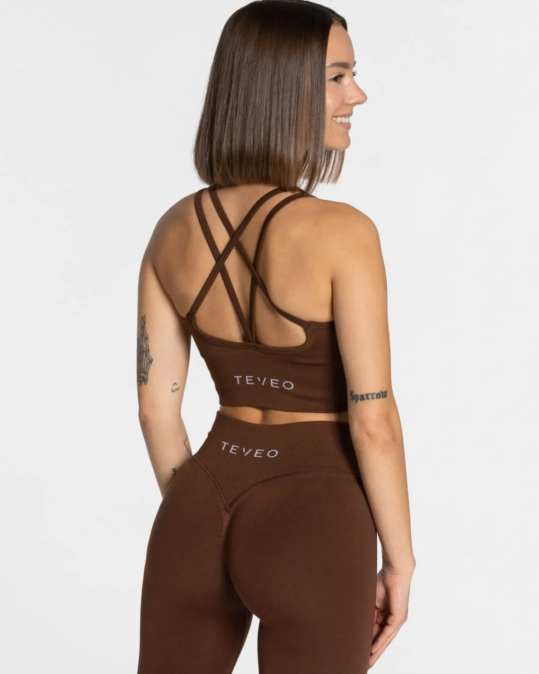 TEVEO Sports Bras*Statement Bh "Kaffee"