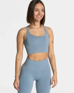 TEVEO Sports Bras*Statement Bh "Stahlblau"
