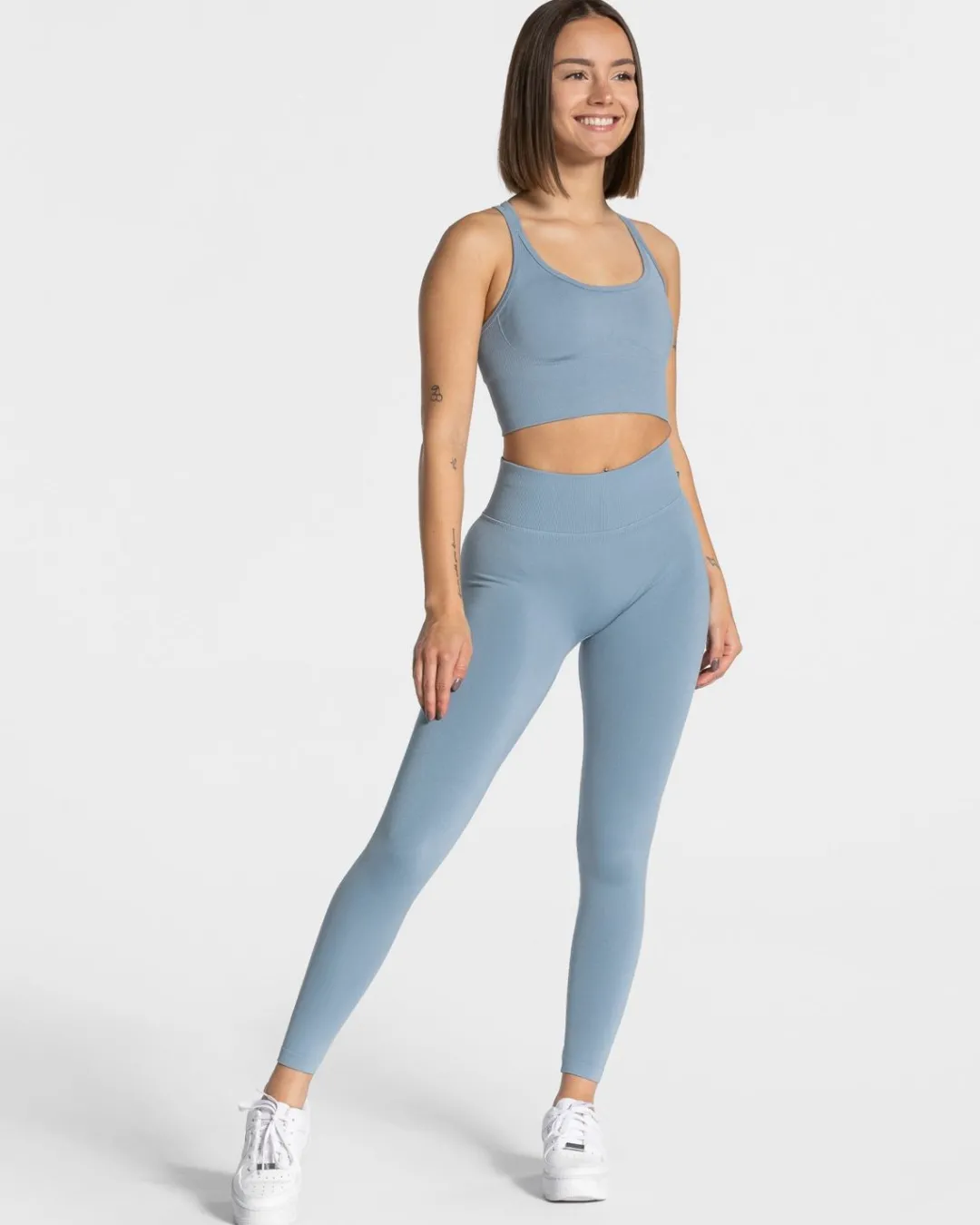 TEVEO Sports Bras*Statement Bh "Stahlblau"