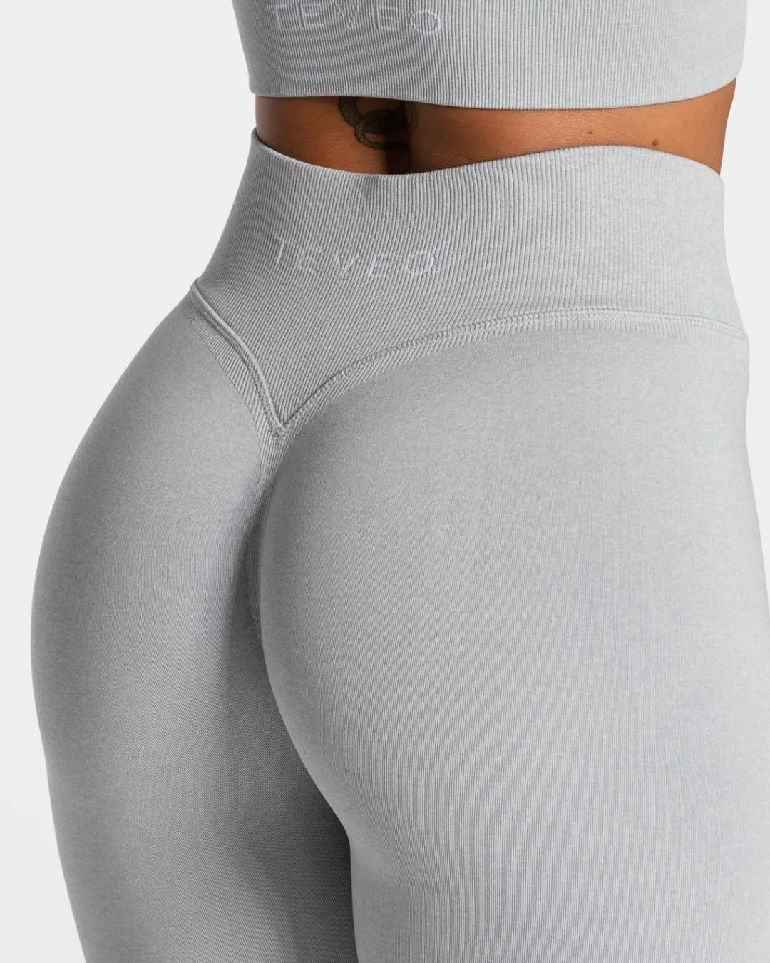 TEVEO Leggings & Pants*Statement Scrunch Leggings "Hellgrau"