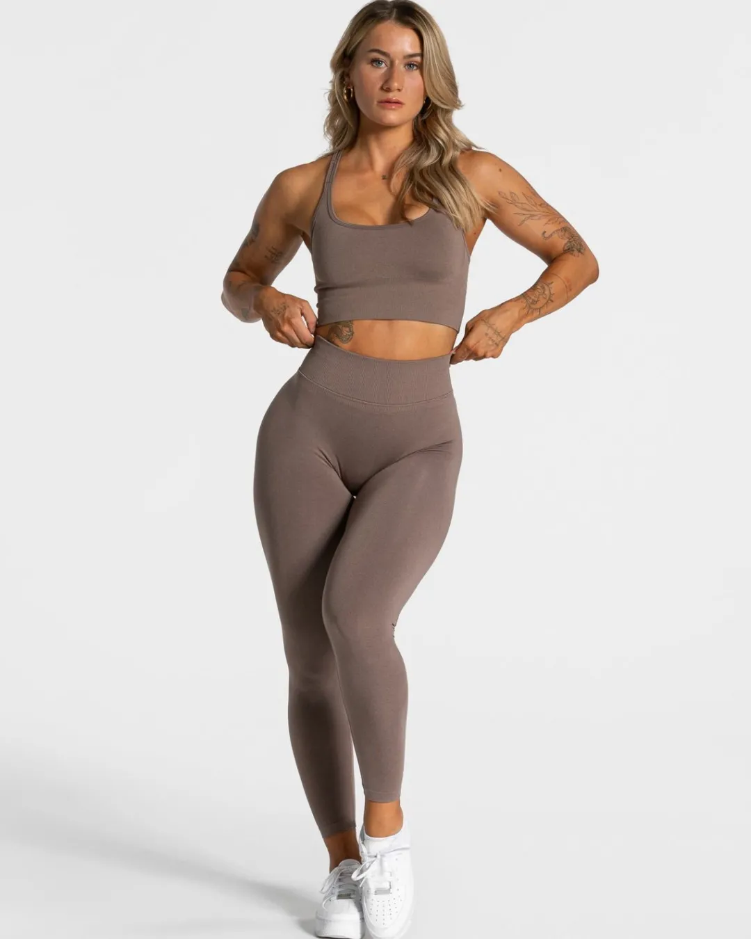 TEVEO Leggings & Pants*Statement Scrunch Leggings "Mokka"