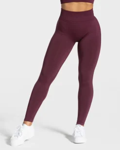 TEVEO Leggings & Pants*Statement Scrunch Leggings "Pflaume"