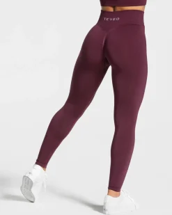 TEVEO Leggings & Pants*Statement Scrunch Leggings "Pflaume"