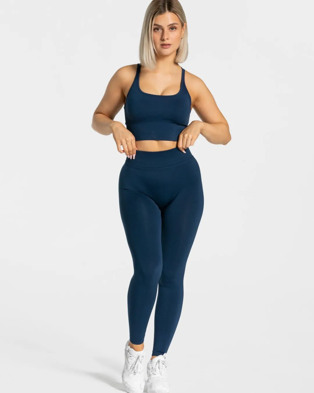 TEVEO Leggings & Pants*Statement Scrunch Leggings "Dunkelblau"