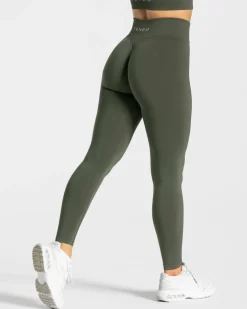 TEVEO Leggings & Pants*Statement Scrunch Leggings "Khaki"