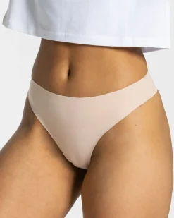 TEVEO Socks & Underwear* Seamless Tanga (2Er) "Nude"