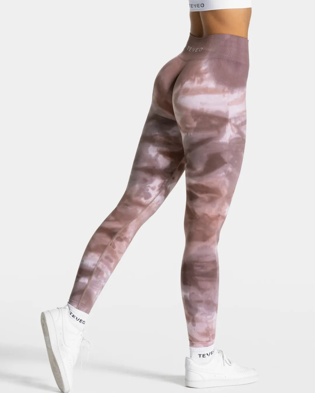 TEVEO Leggings & Pants*Tie Dye Scrunch Leggings "Earth"