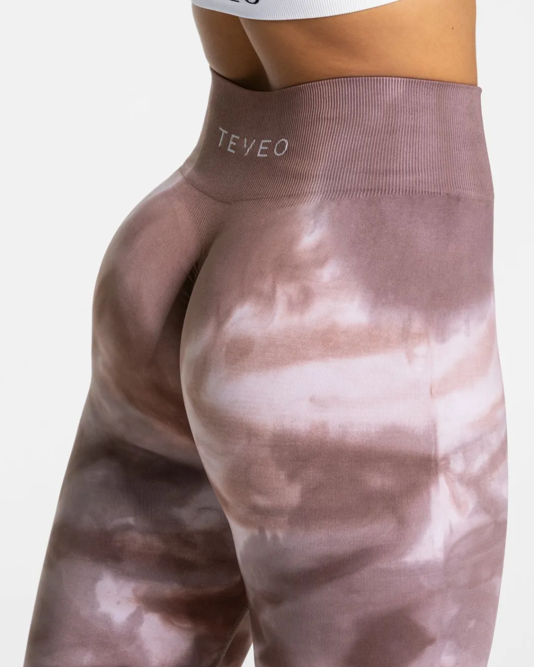 TEVEO Leggings & Pants*Tie Dye Scrunch Leggings "Earth"
