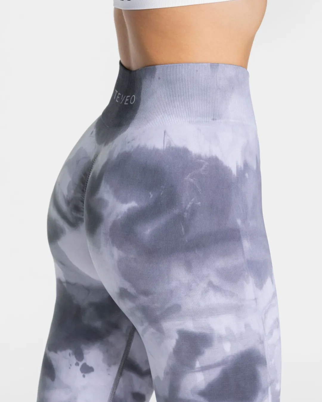 TEVEO Leggings & Pants*Tie Dye Scrunch Leggings "Stormy"