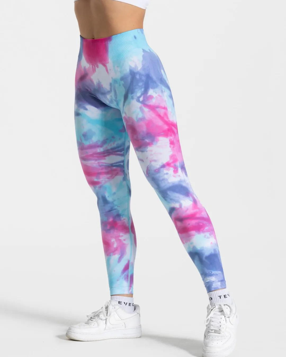 TEVEO Leggings & Pants*Tie Dye Scrunch Leggings "Cold"