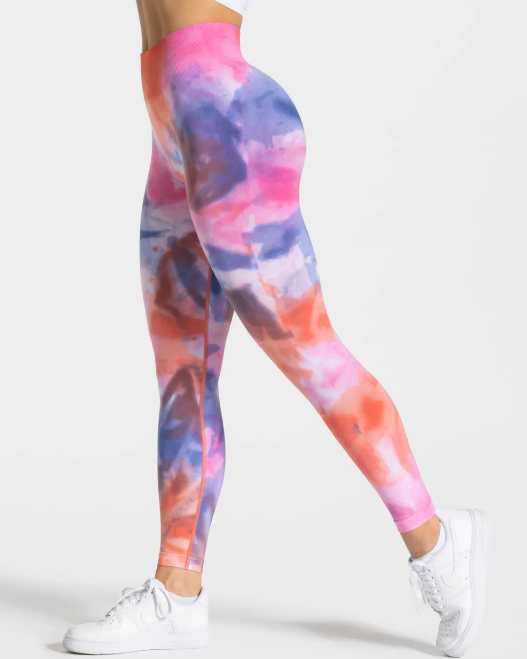 TEVEO Leggings & Pants*Tie Dye Scrunch Leggings "Hot"