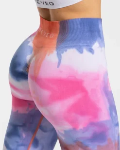 TEVEO Leggings & Pants*Tie Dye Scrunch Leggings