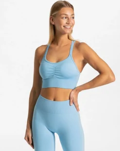 TEVEO Sports Bras*Timeless Scrunch Bh "Babyblau"