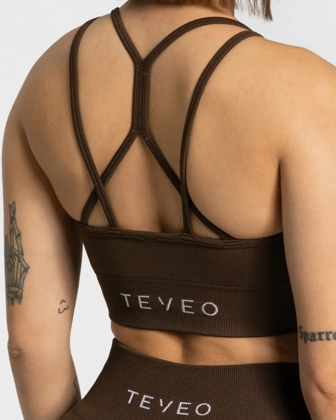 TEVEO Sports Bras*Timeless Scrunch Bh "Dunkelbraun"