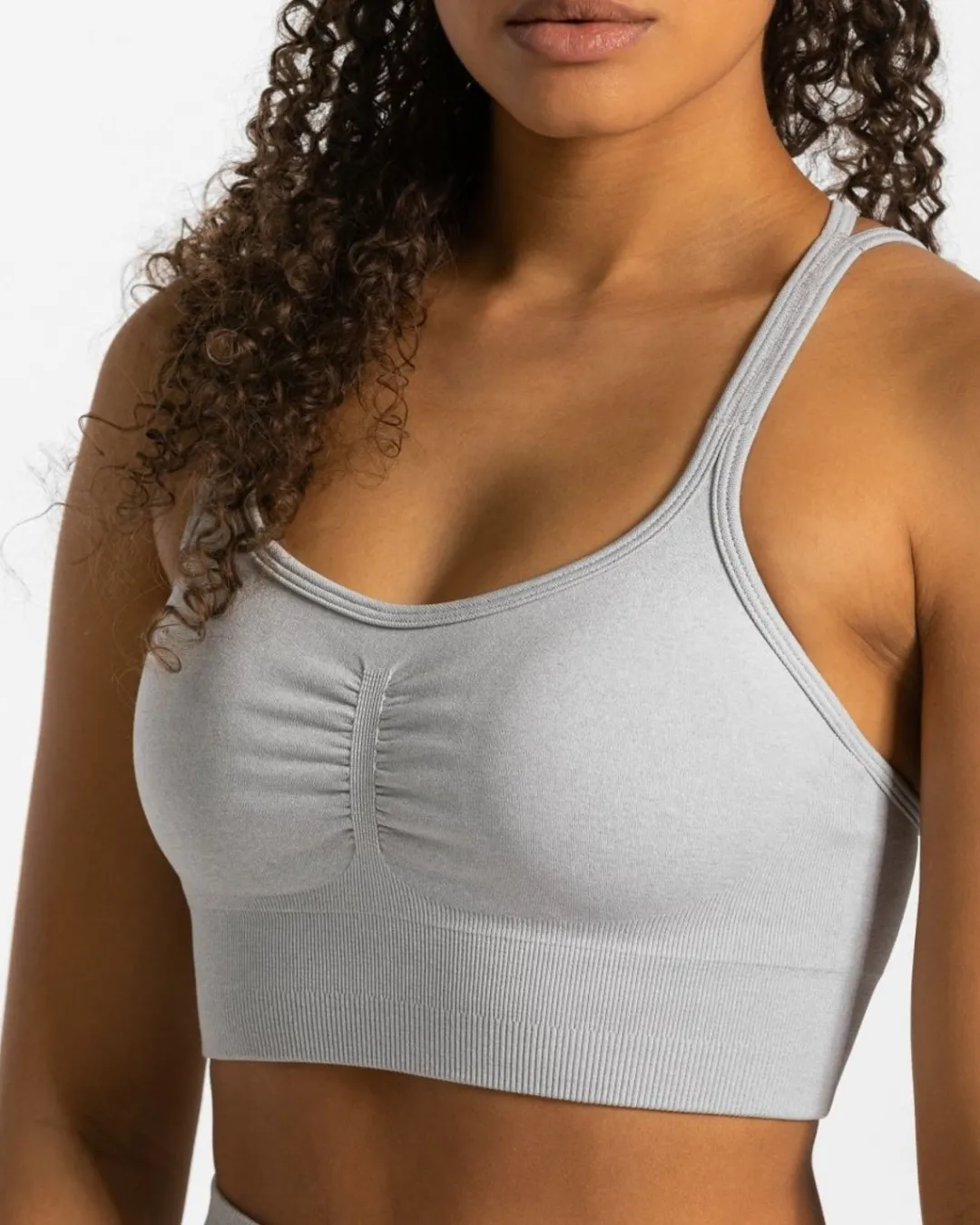 TEVEO Sports Bras*Timeless Scrunch Bh "Hellgrau"