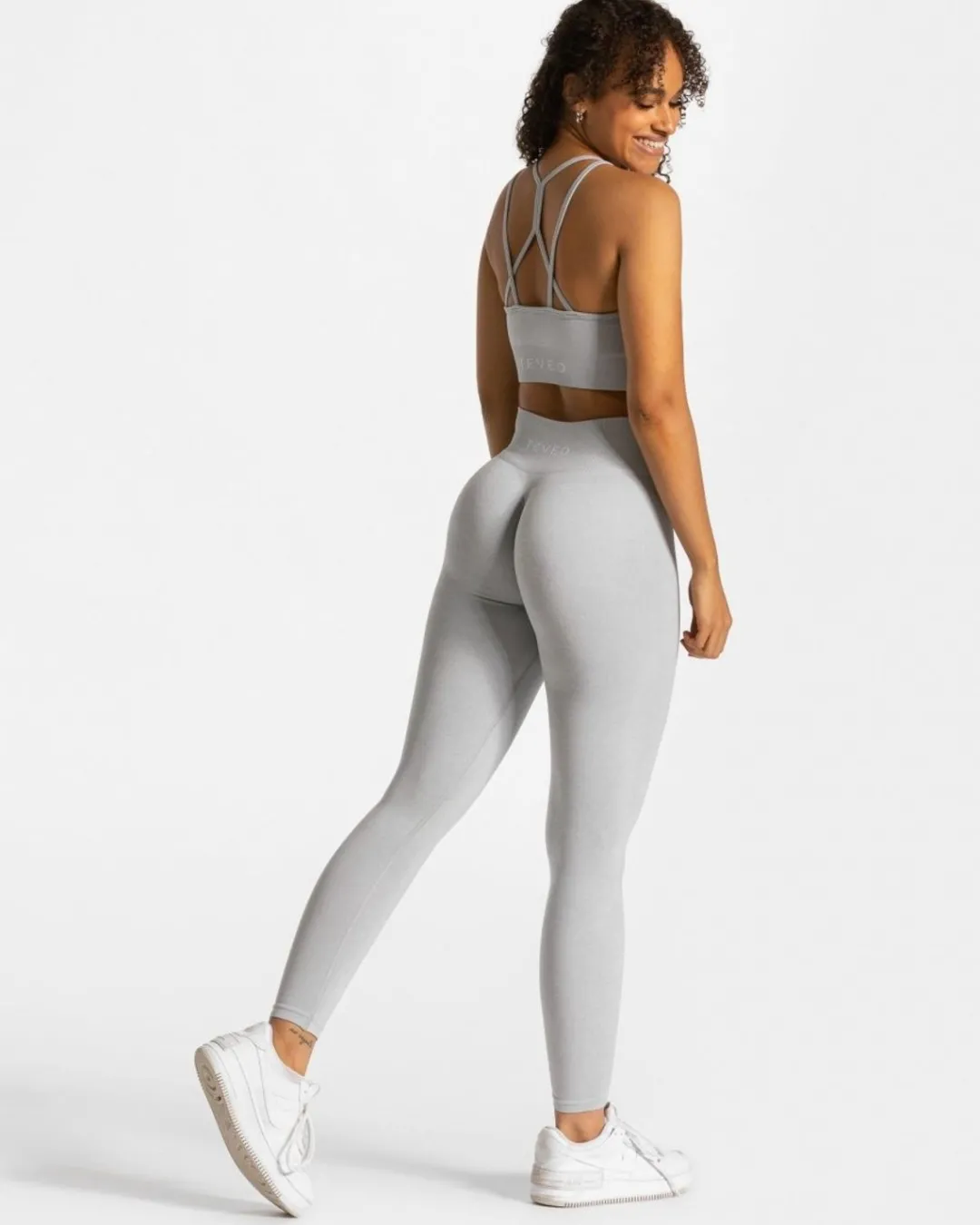 TEVEO Sports Bras*Timeless Scrunch Bh "Hellgrau"