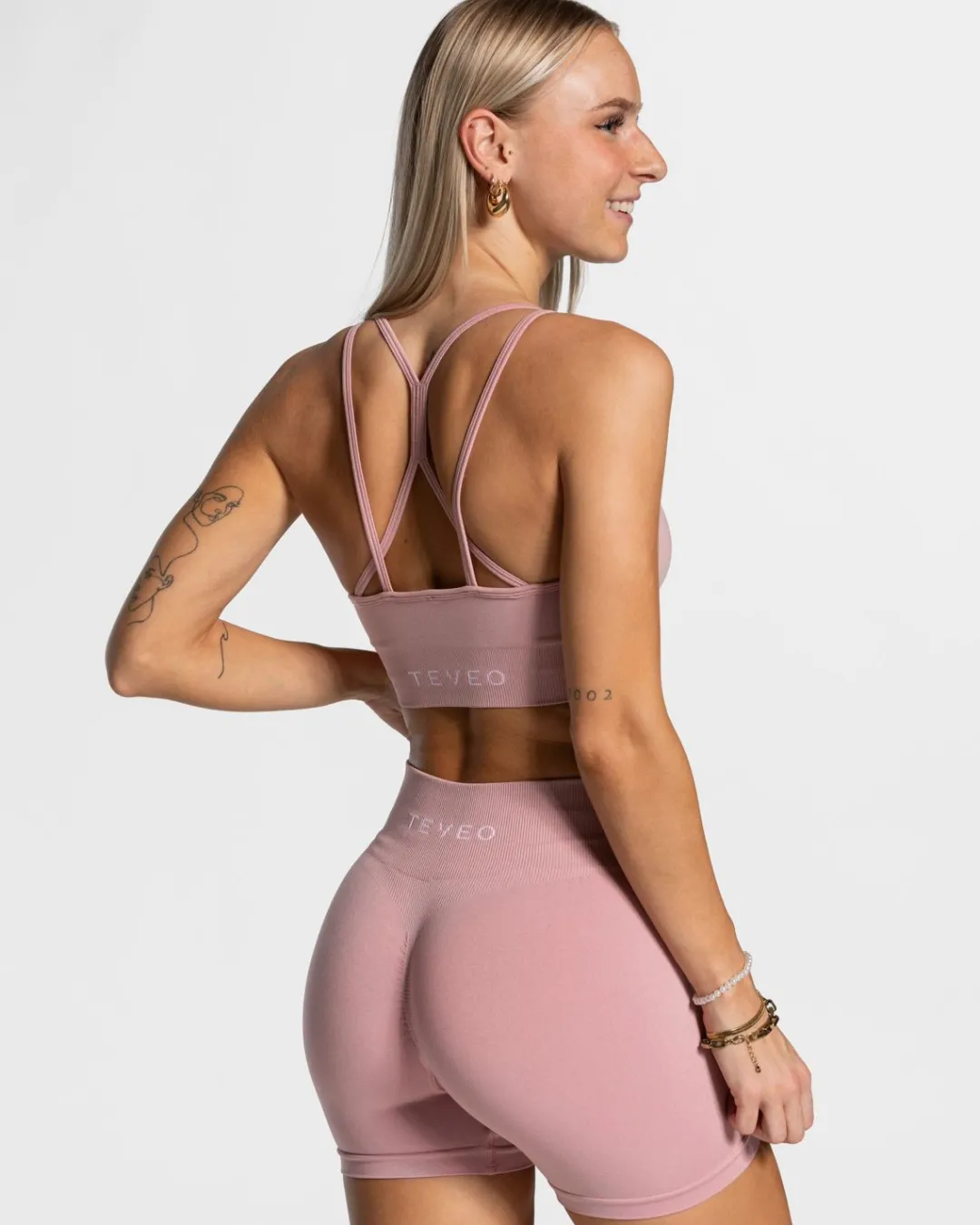 TEVEO Sports Bras*Timeless Scrunch Bh "Rosa"