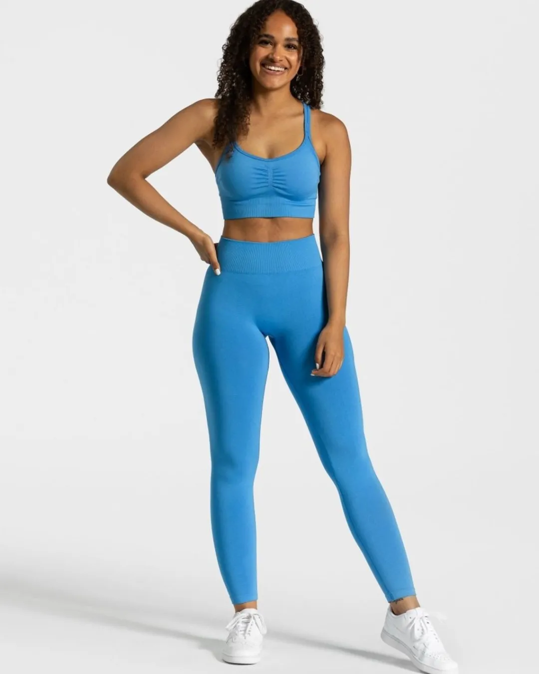 TEVEO Sports Bras*Timeless Scrunch Bh "Sommerblau"